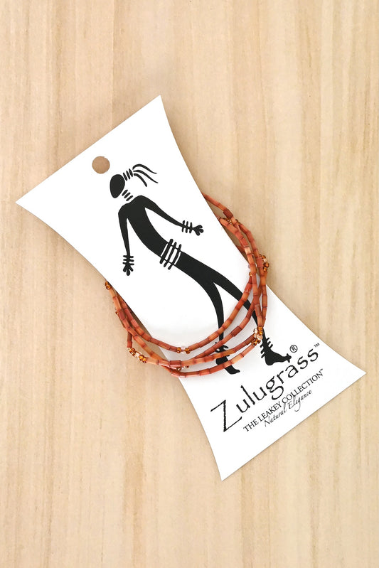 The Leakey Collection Zulugrass Single Strand - Copper