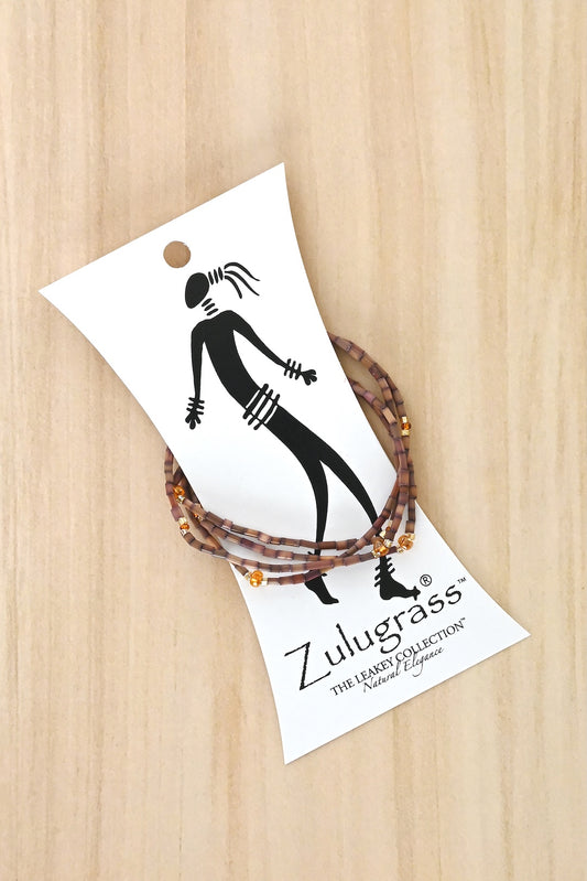 The Leakey Collection Zulugrass Single Strand - Chocolate