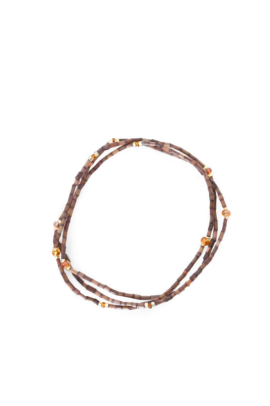 The Leakey Collection Zulugrass Single Strand - Chocolate