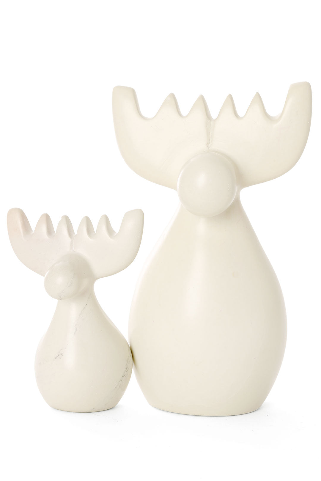 All-Natural Soapstone Reindeer Sculpture