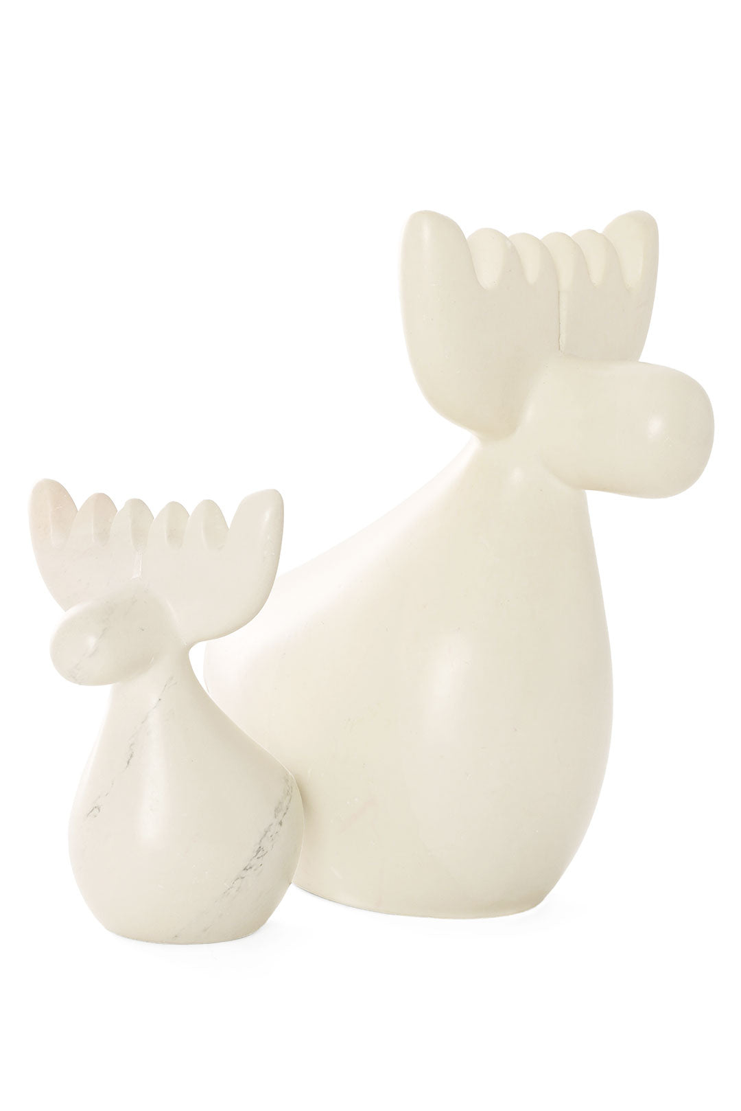 All-Natural Soapstone Reindeer Sculpture