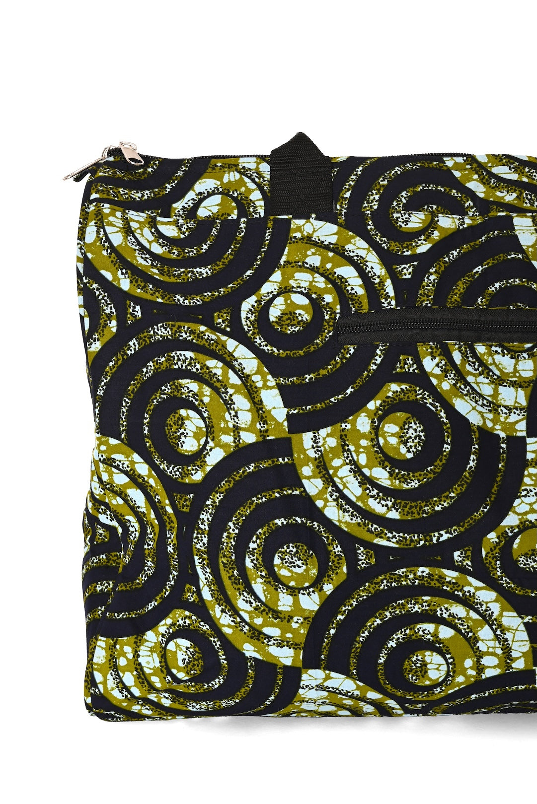 African Wax Cloth Overnighter Duffle Bag - One of a Kind