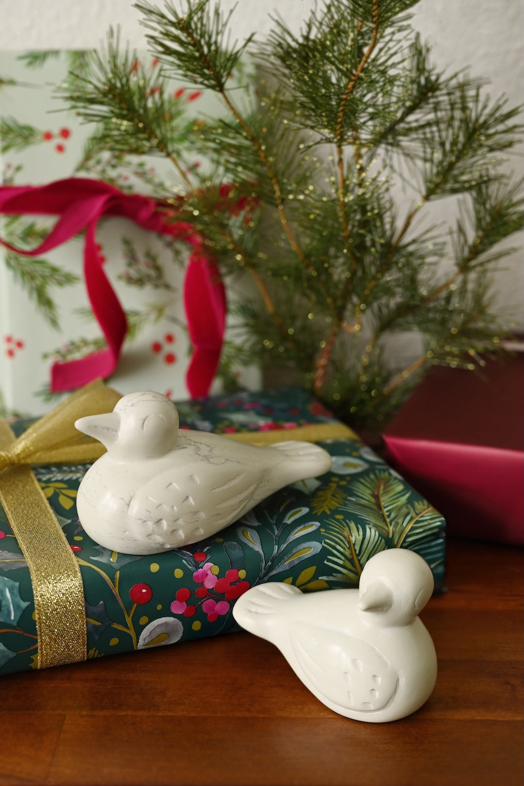 Natural Soapstone Songbird