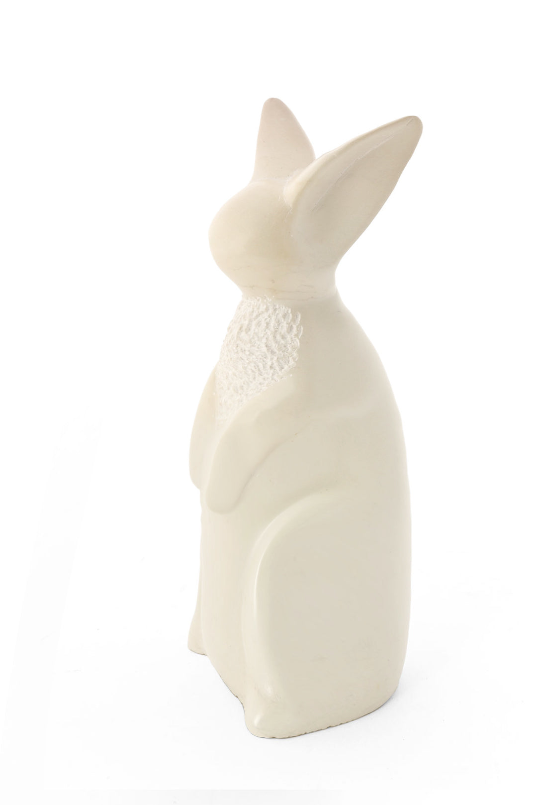 Natural Textured Soapstone Bunny Rabbit Sculpture - Handmade in Kenya ...