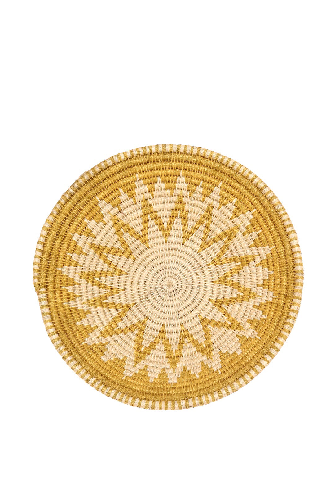 Caramel Tones Sisal Wall Basket Set of 3 - One of a Kind