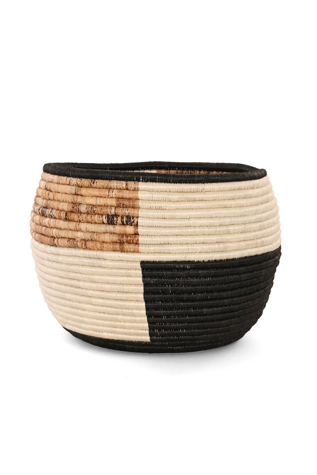 Rwandan Neutral Color Block Basket Set