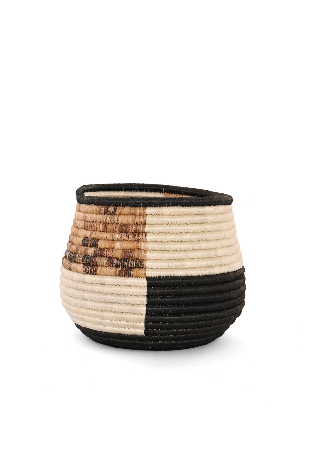 Rwandan Neutral Color Block Basket Set