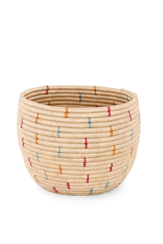 Rwandan Colorful Sprinkles Basket