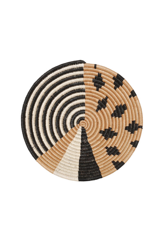 Mod Motif Trinket Basket from Rwanda - One of a Kind