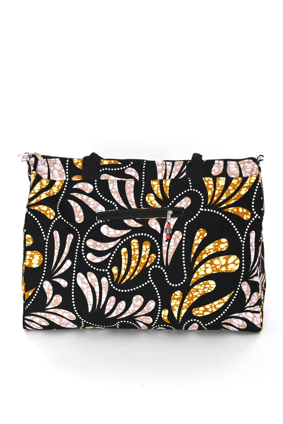 African Wax Cloth Overnighter Duffle Bag - One of a Kind