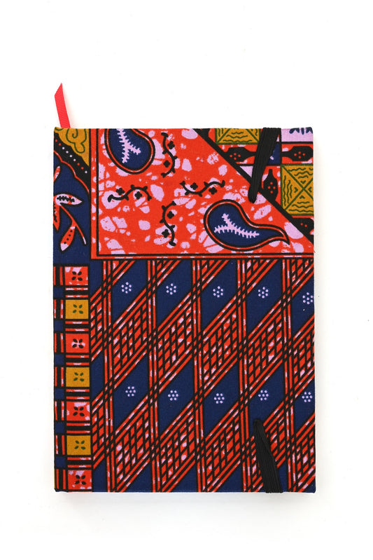 Ankara Wax Cloth Covered Sketchbook Journal - One of a Kind