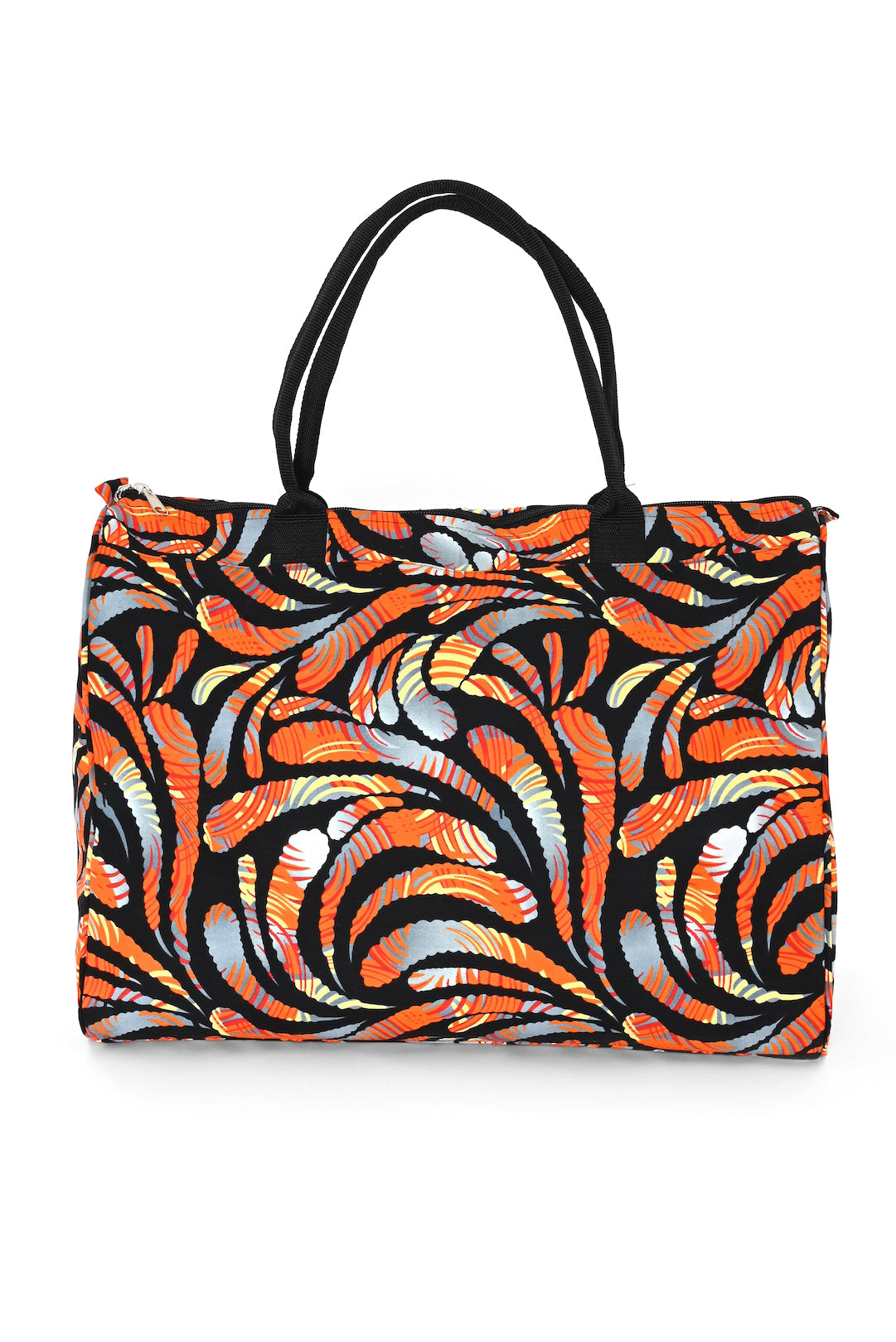 African Wax Cloth Overnighter Duffle Bag - One of a Kind