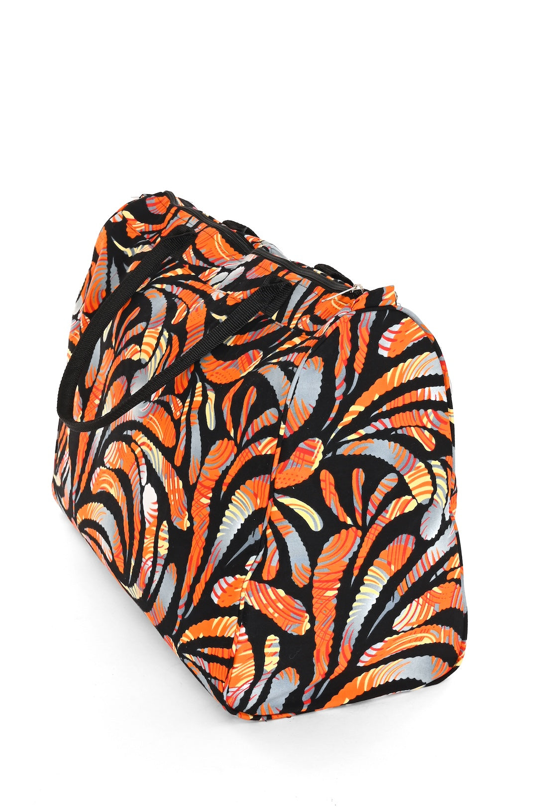 African Wax Cloth Overnighter Duffle Bag - One of a Kind