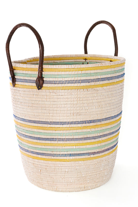 Coastal Sunshine Large Senegalese Hamper - One of a Kind
