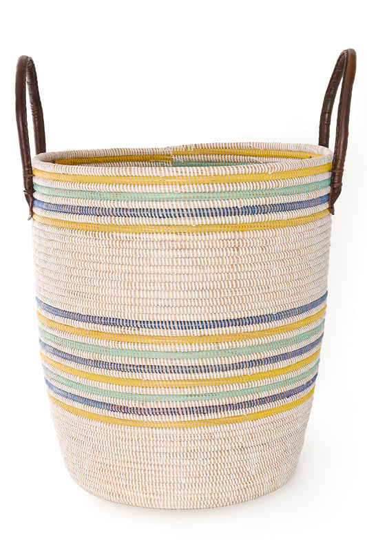 Coastal Sunshine Large Senegalese Hamper - One of a Kind