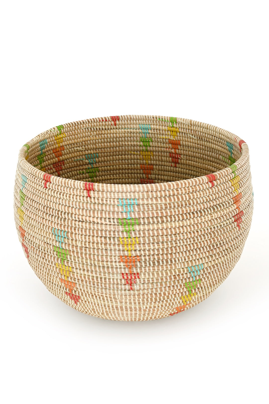 Prism Triangles Deep Storage Bowl Basket - One of a Kind