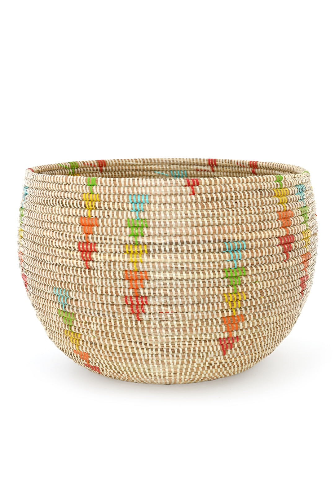 Prism Triangles Deep Storage Bowl Basket - One of a Kind