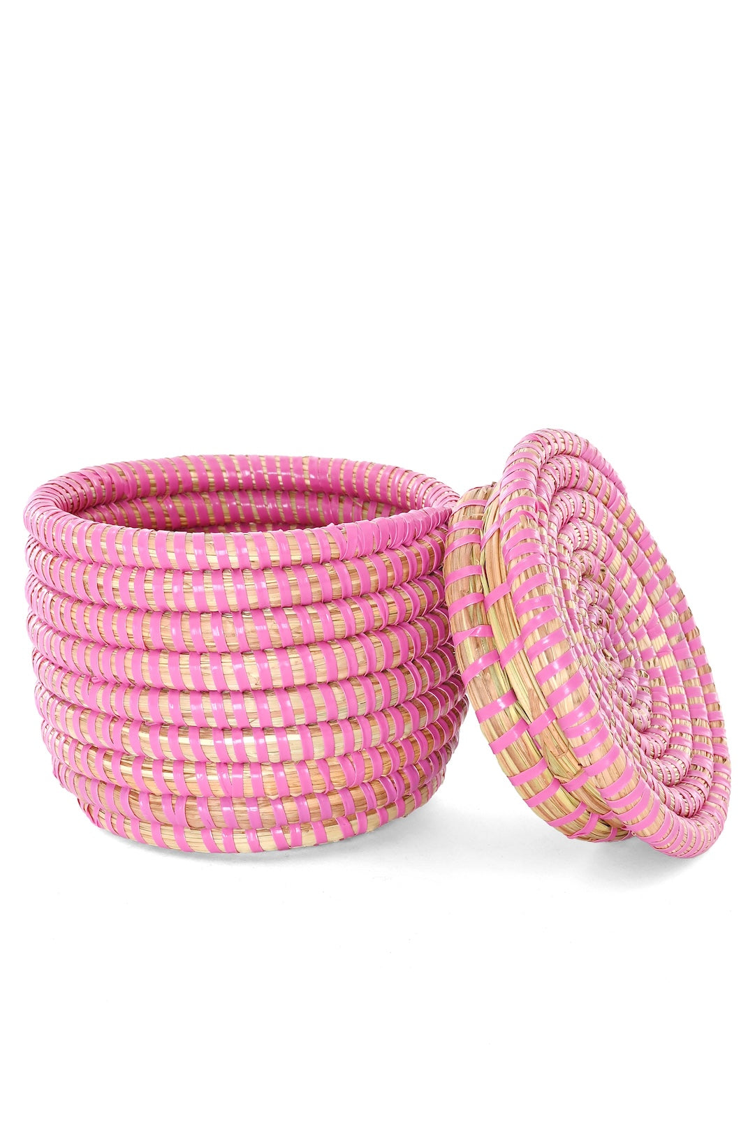 Pink Mini Flat Top Trinket Basket