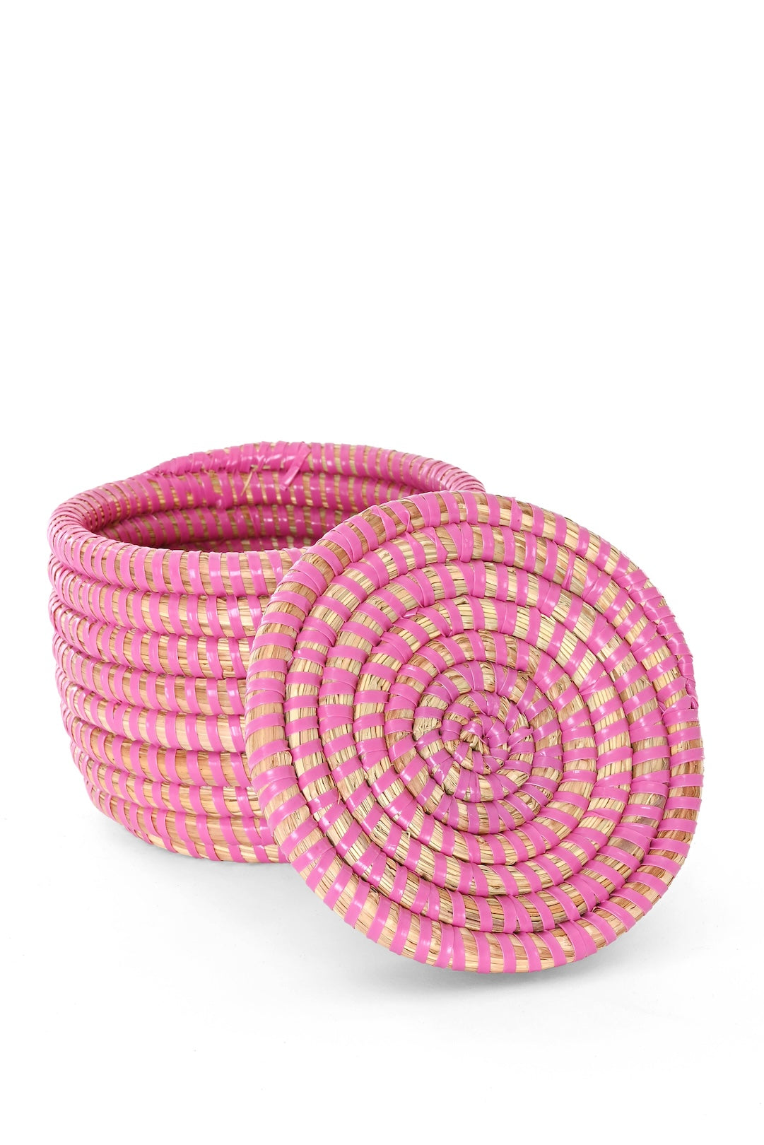 Pink Mini Flat Top Trinket Basket