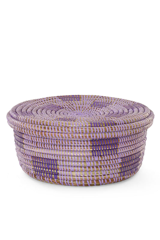 Lavender Fields Lidded Storage Box Basket
