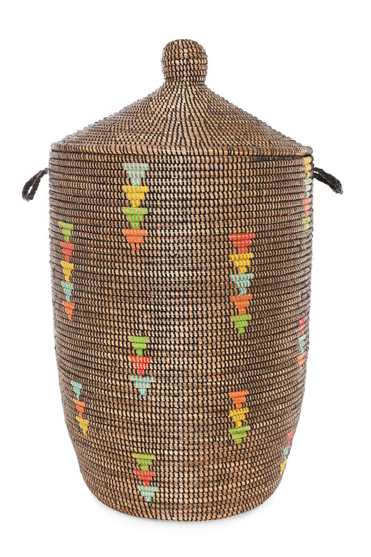 Prism Triangles Slender Laurel Hamper Basket