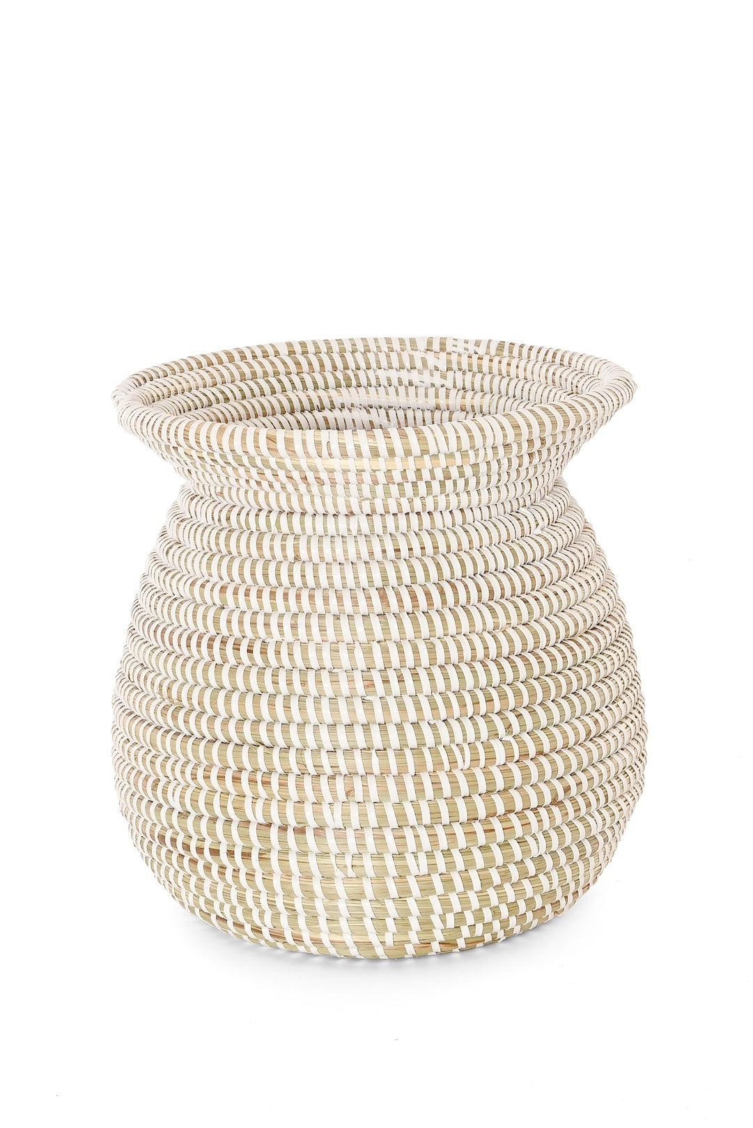 White Kitchen Basket from Senegal