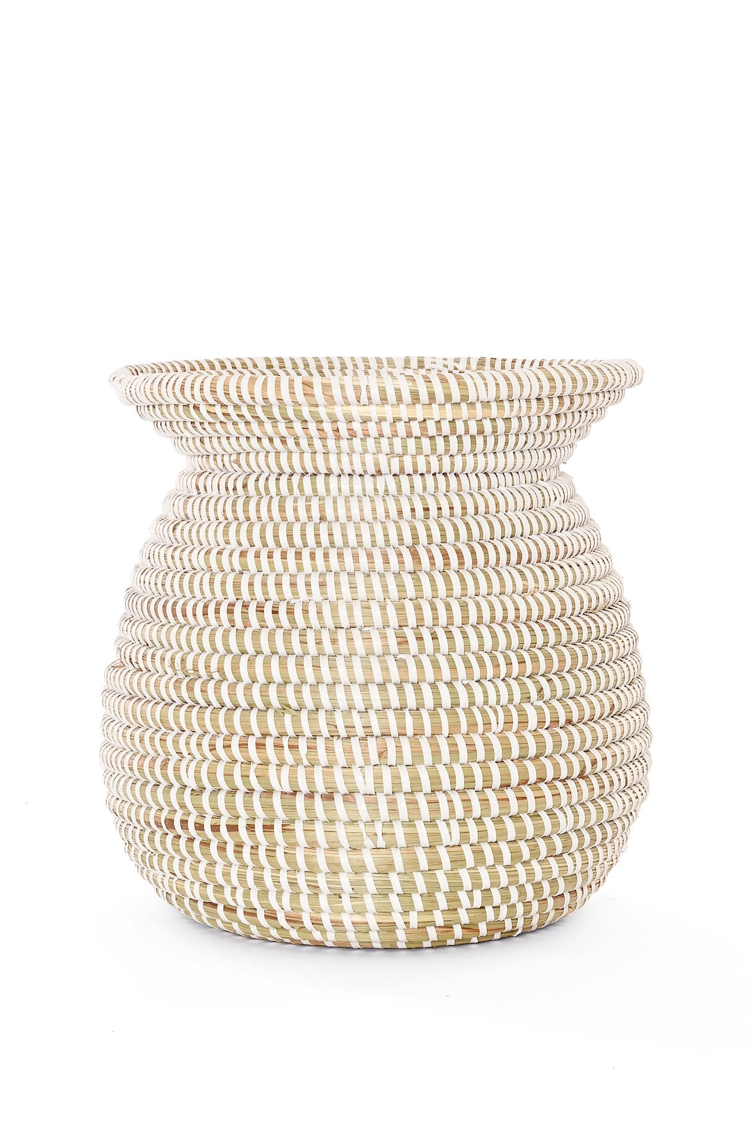 White Kitchen Basket from Senegal
