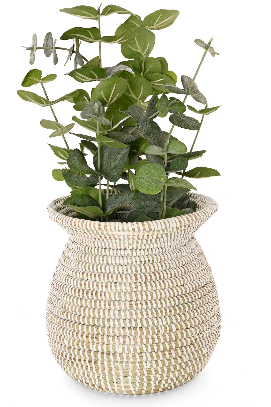 White Kitchen Basket from Senegal