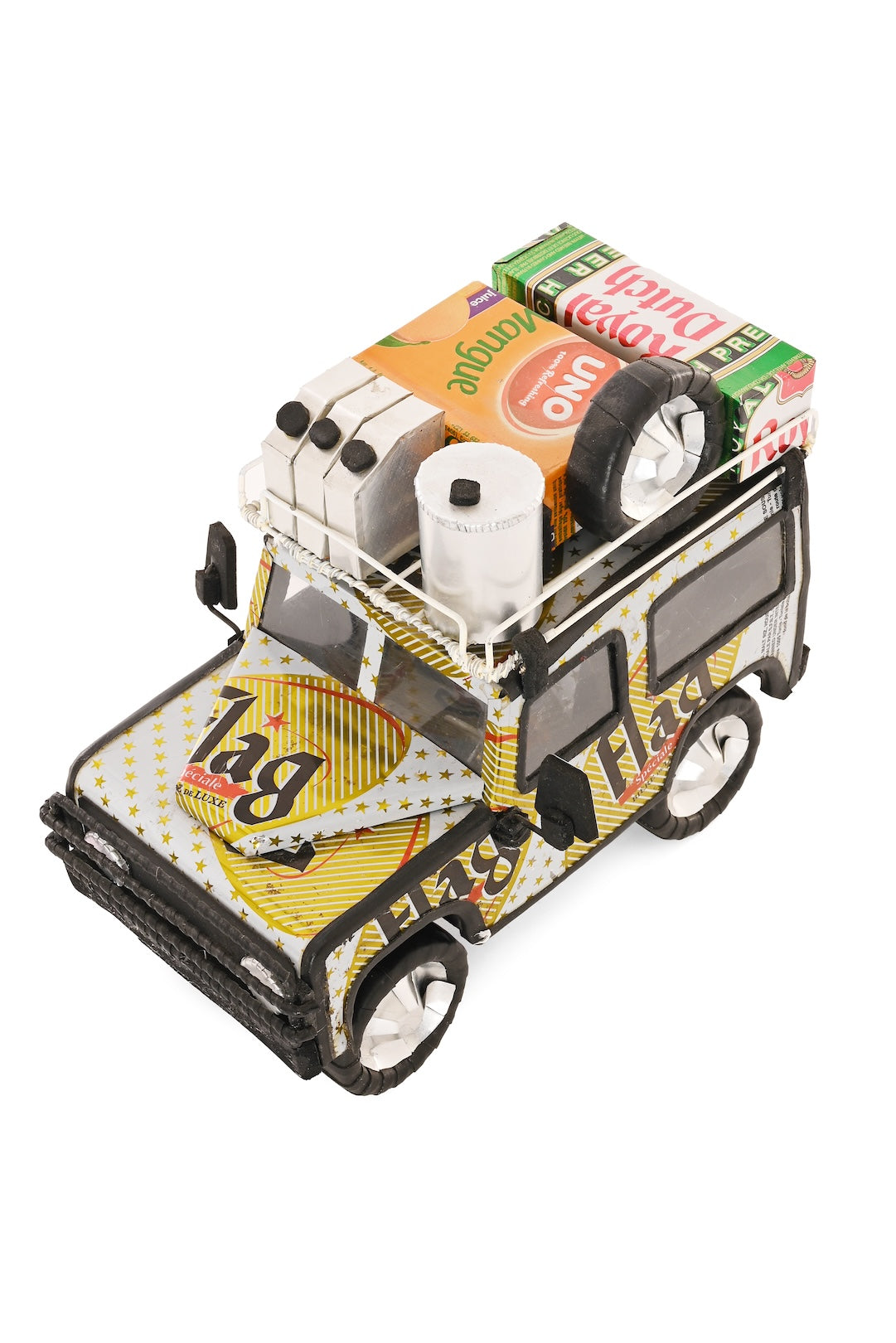 One-Of-A-Kind Recycled Beer & Soda Can Land Rover
