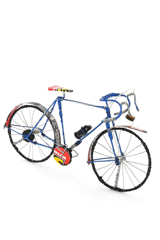 One-Of-A-Kind Recycled Pop Can Bicycle - Blue