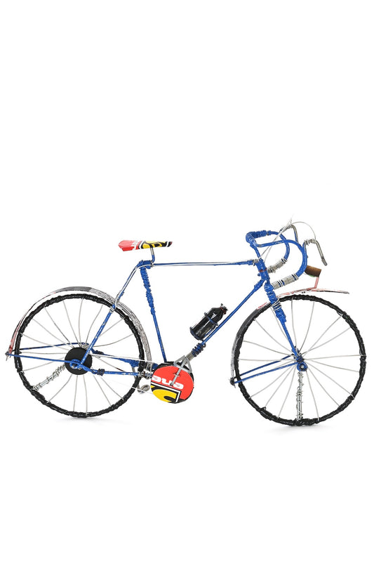One-Of-A-Kind Recycled Pop Can Bicycle - Blue