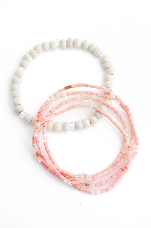 Zulugrass & Natural Porcelain Bracelet Set