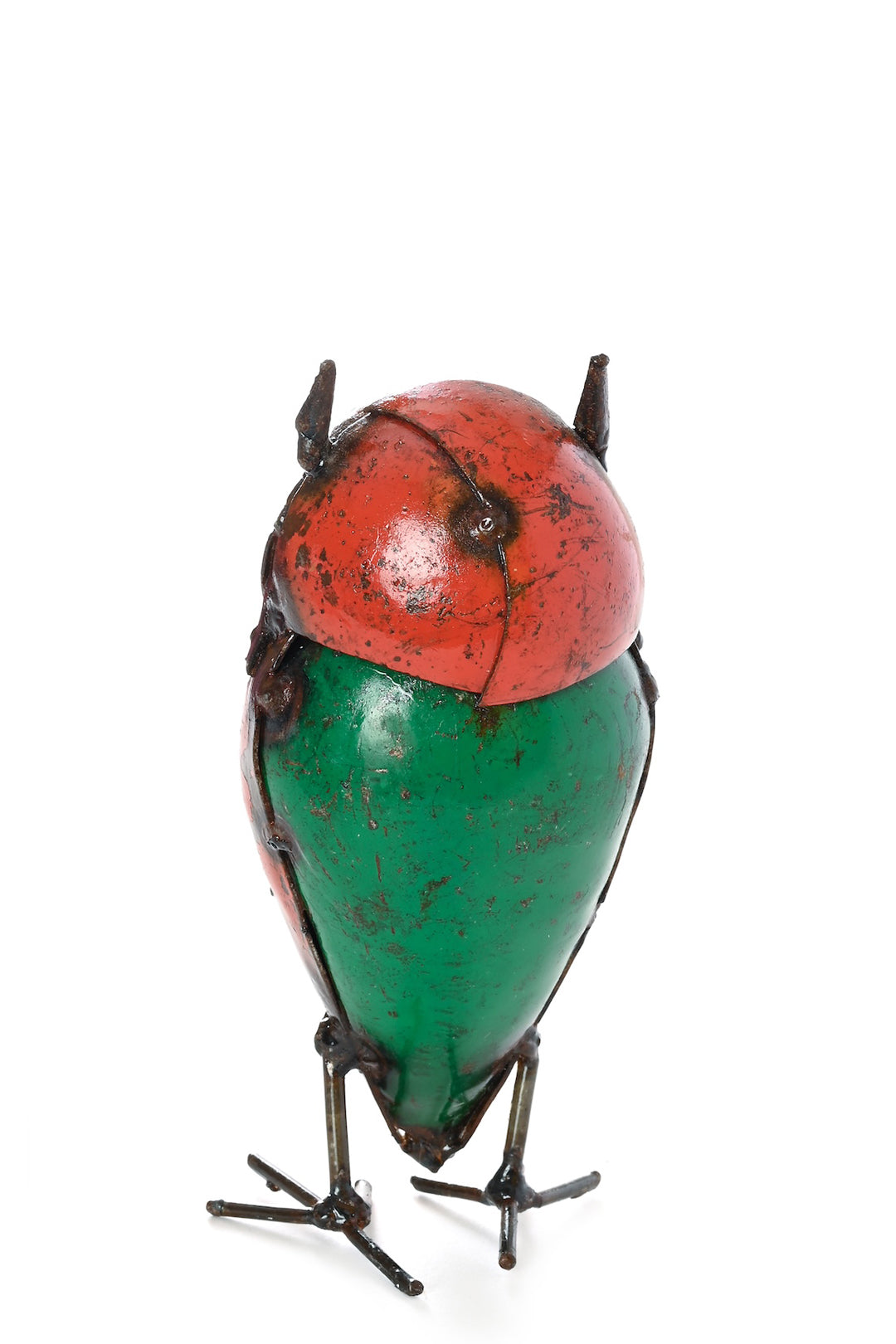 Small Recycled Colorful Metal Owl