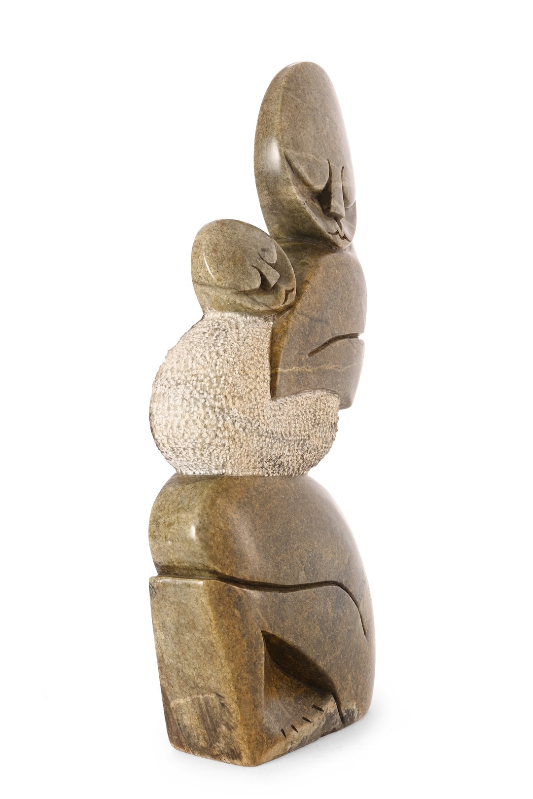 Carried With Love Abstract Stone Sculpture - One of a Kind