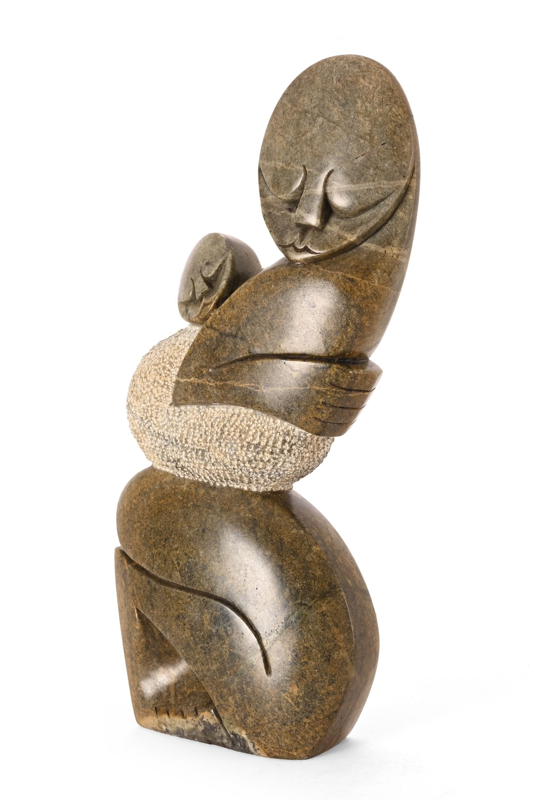 Carried With Love Abstract Stone Sculpture - One of a Kind