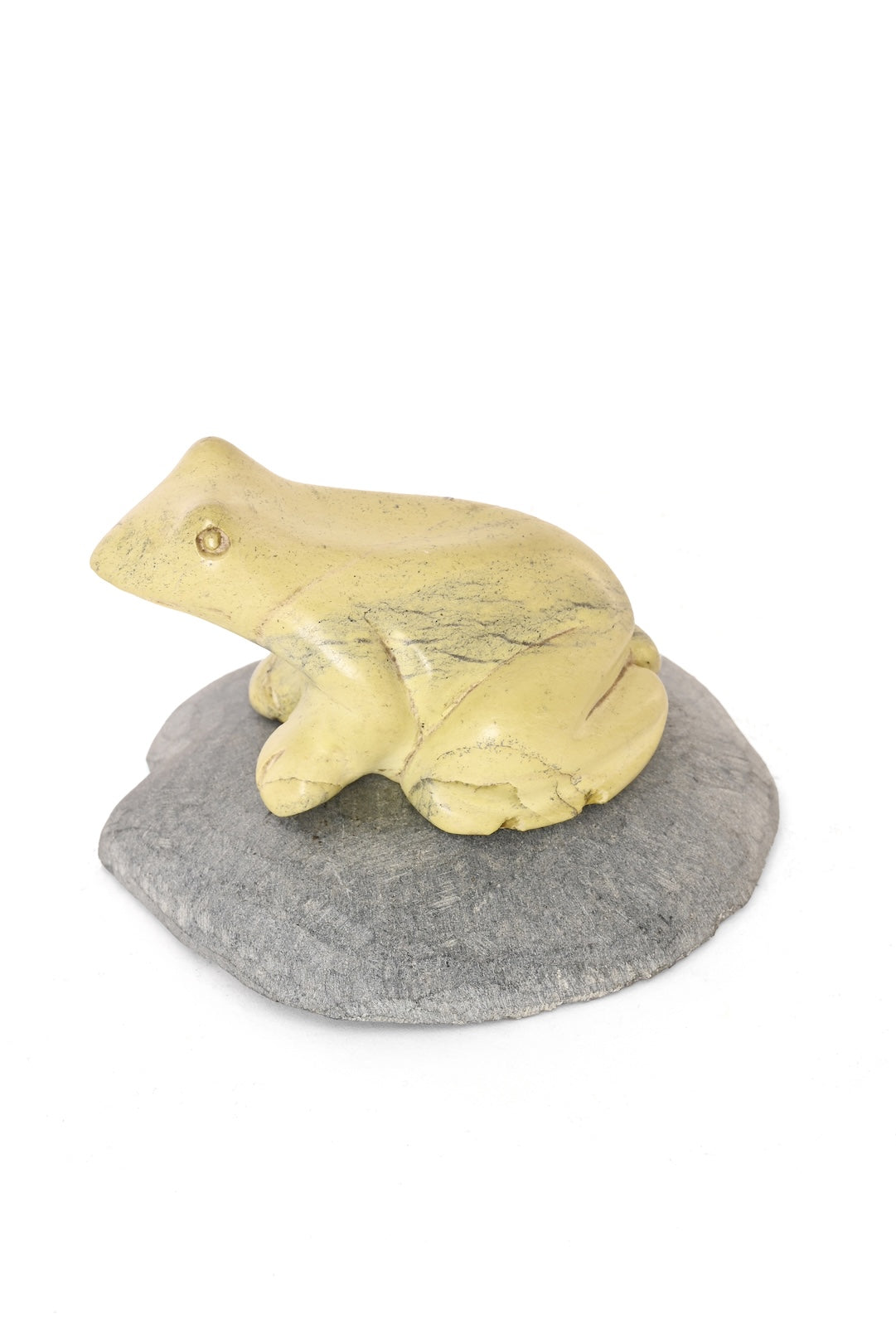 On The Pond Stone Frog Sculpture - One of a Kind