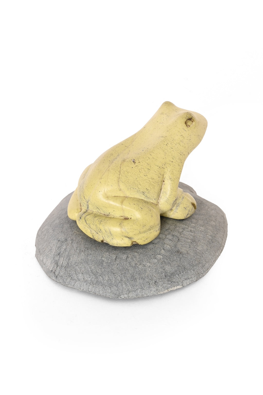 On The Pond Stone Frog Sculpture - One of a Kind