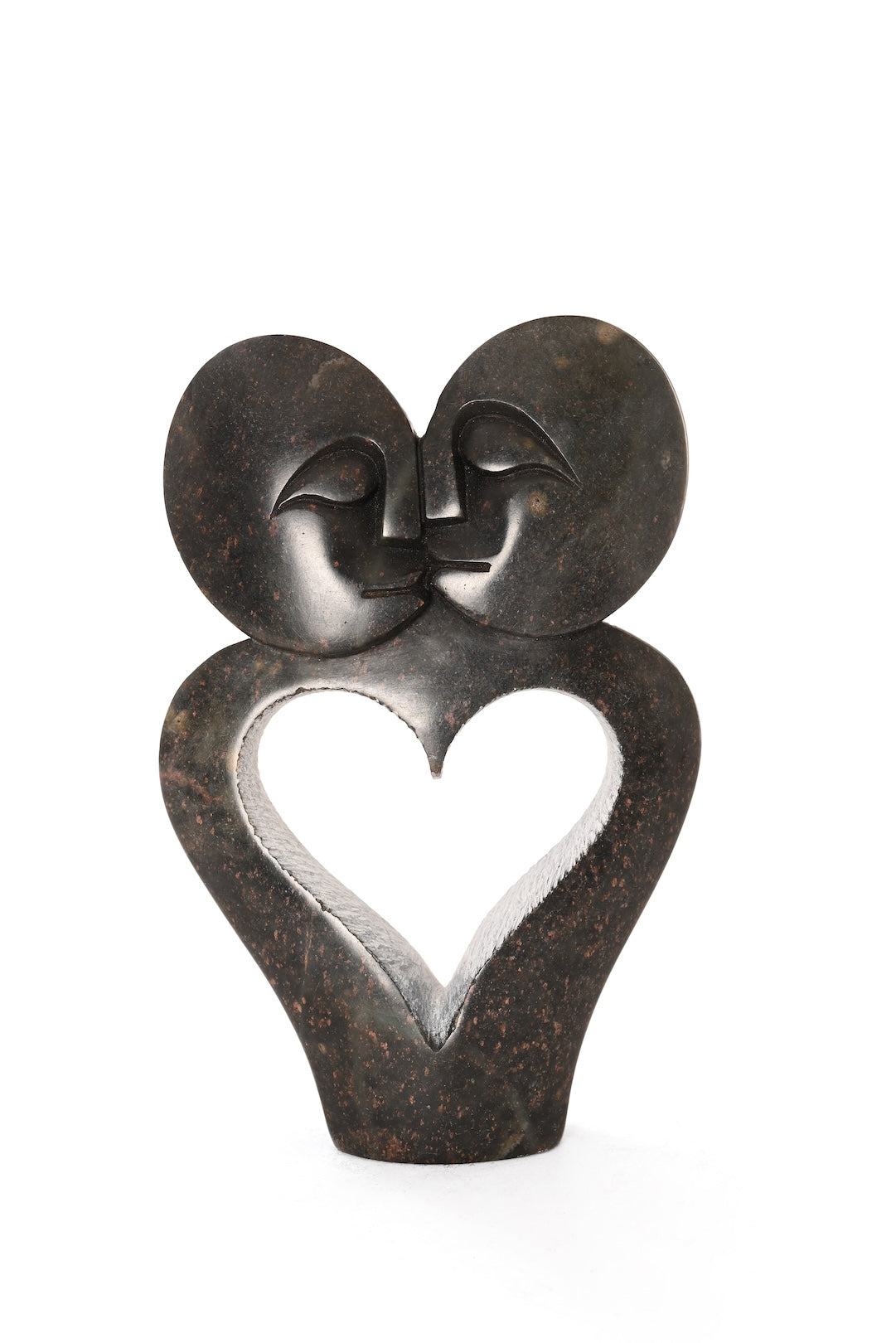 Connected Hearts Stone Sculpture - One of a Kind