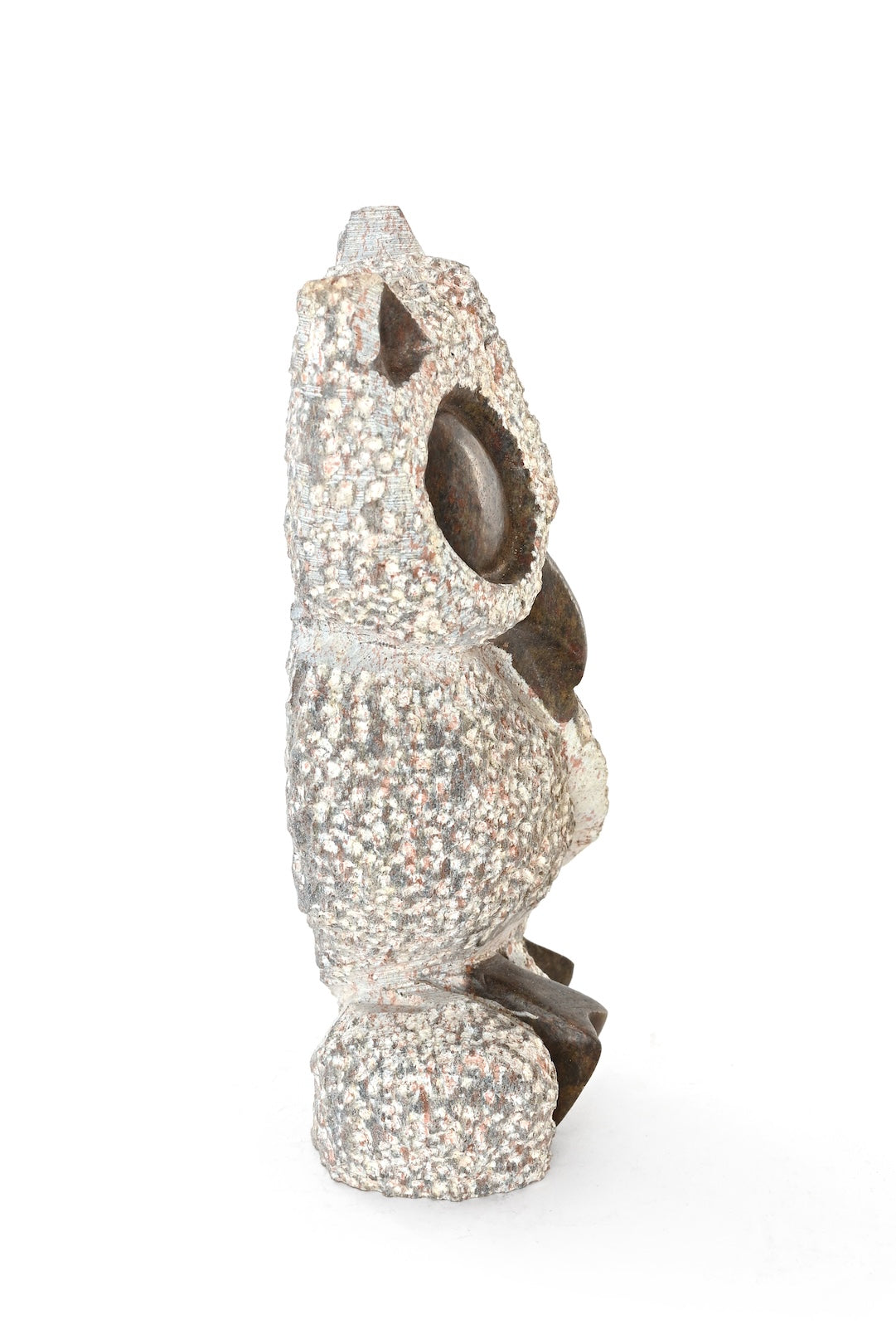 Textured Stone Watchful Owl - One of a Kind