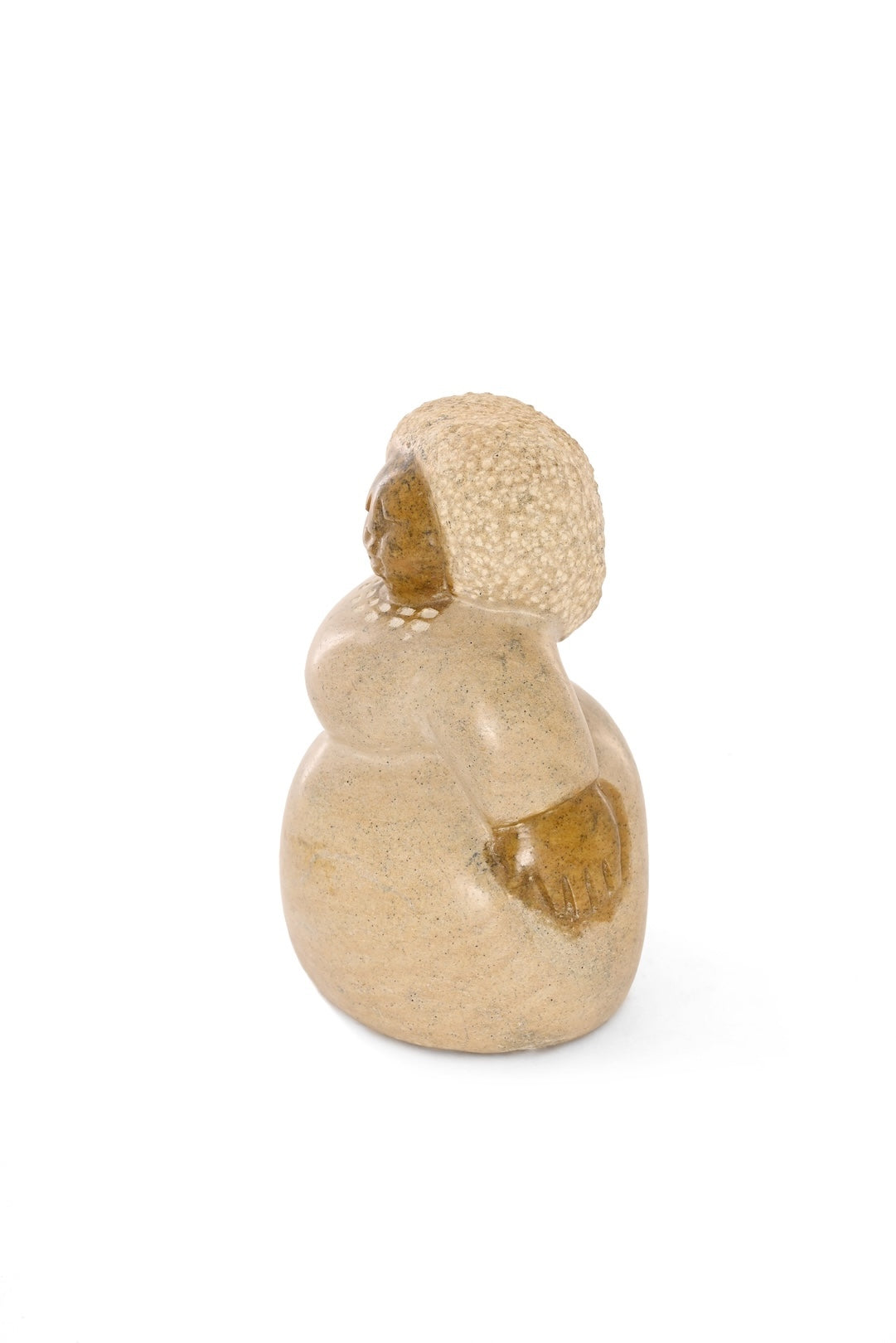 Hand-Carved Stone Woman Sculpture - One of a Kind
