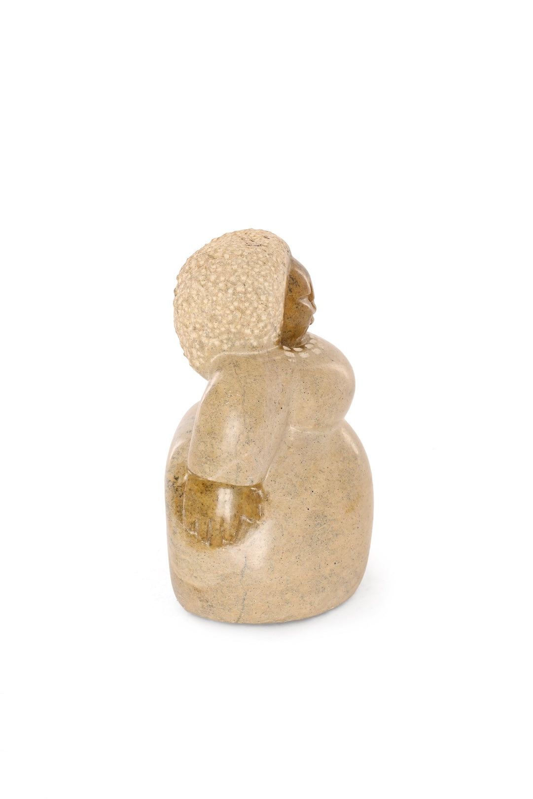 Hand-Carved Stone Woman Sculpture - One of a Kind
