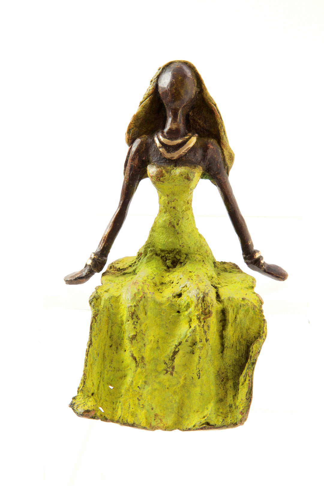 Enchanted Beauty Burkina Bronze Sculpture