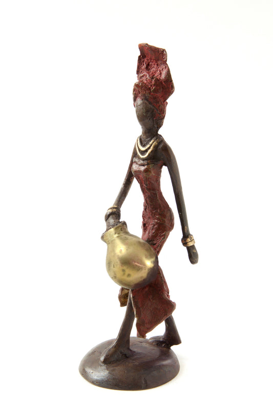 Dignified Water Bearer Bronze Sculpture