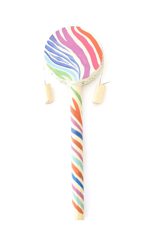 Rainbow Zebra Single Spin Drum