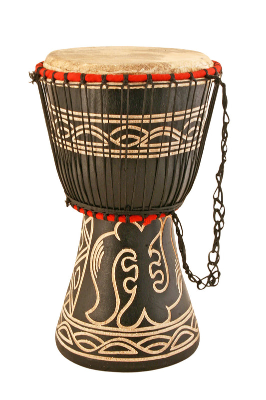 7" Ghanaian Djembe Hand Drum in Assorted Designs