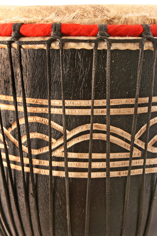 7" Ghanaian Djembe Hand Drum in Assorted Designs