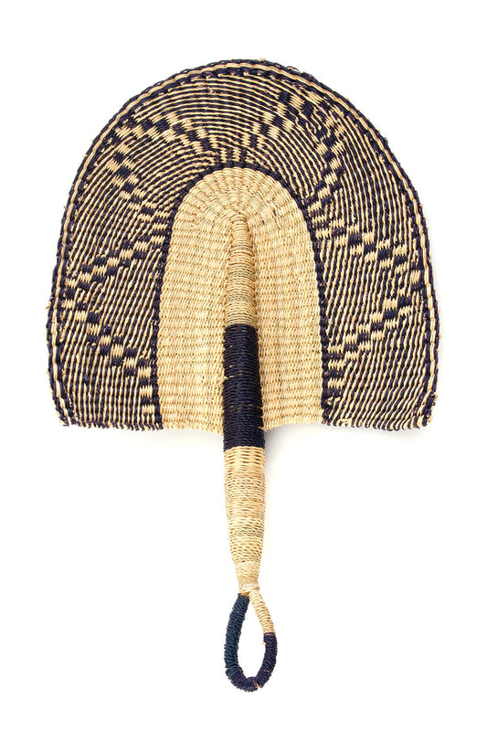 Dusk to Dawn Elephant Grass African Hand Fan