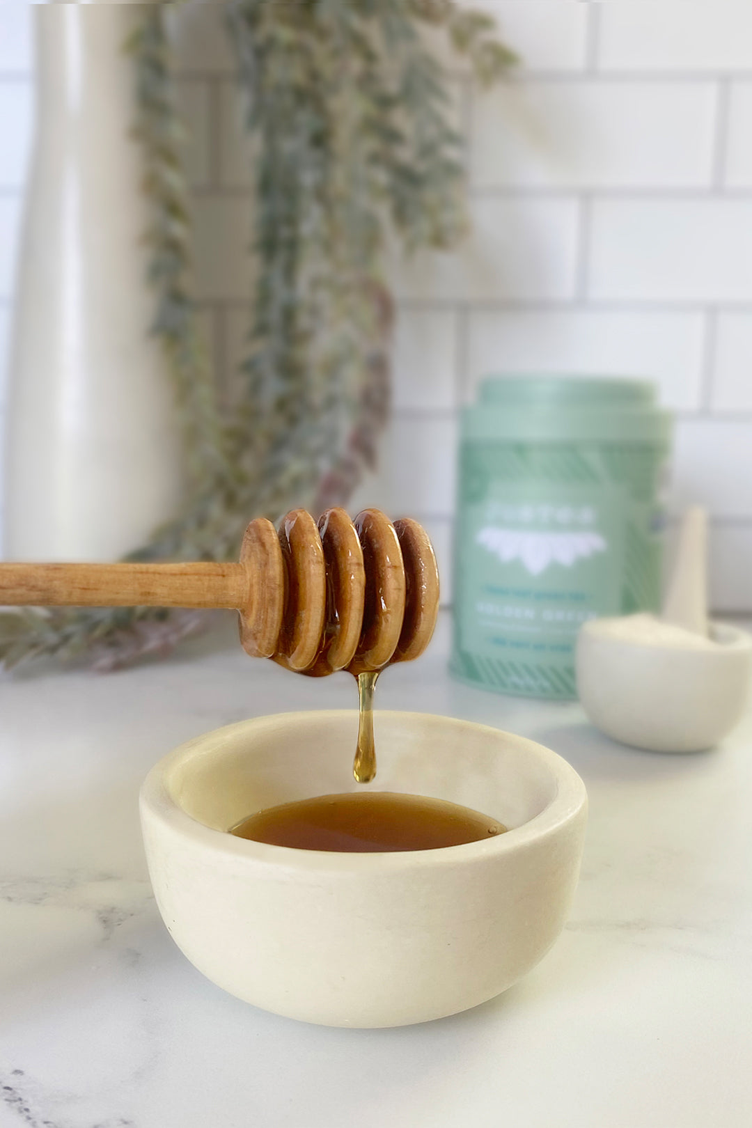 Wild Olive Wood Honey Dipper