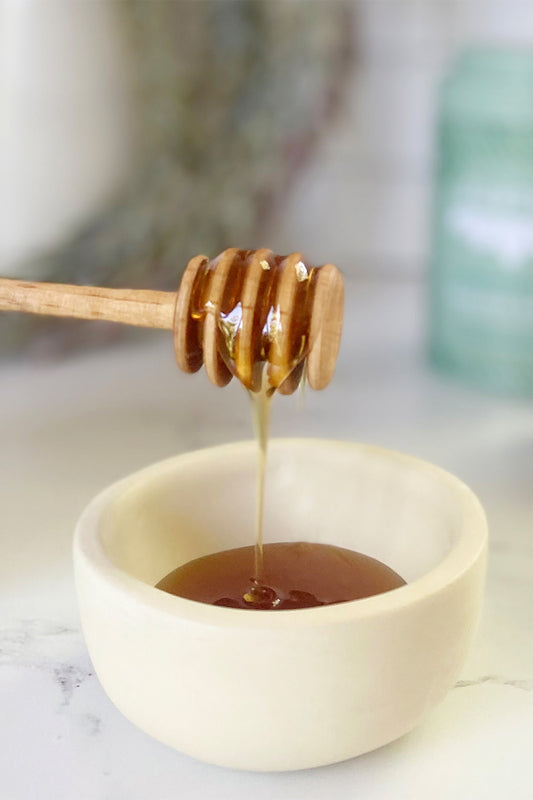 Wild Olive Wood Honey Dipper