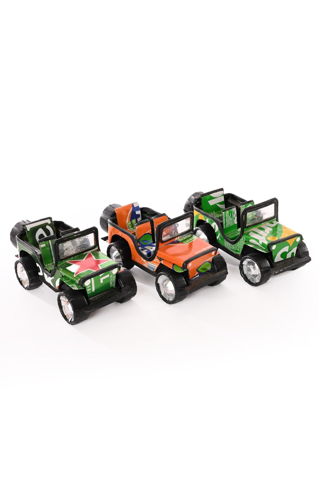 One-Of-A-Kind Recycled Pop Can Jeep - Heineken